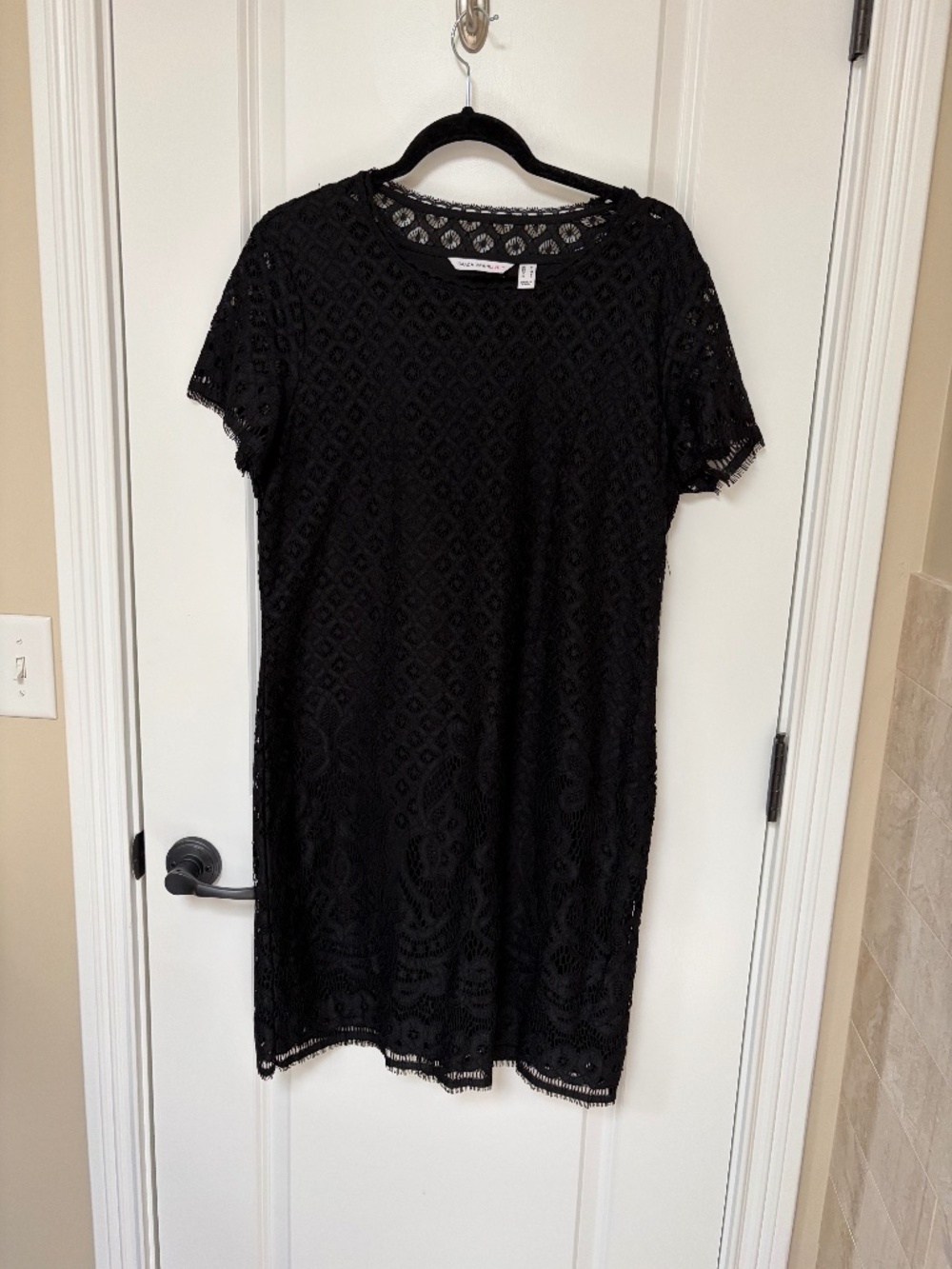 Isaac Mizrahi Black Lace Dress Size M (8-10)